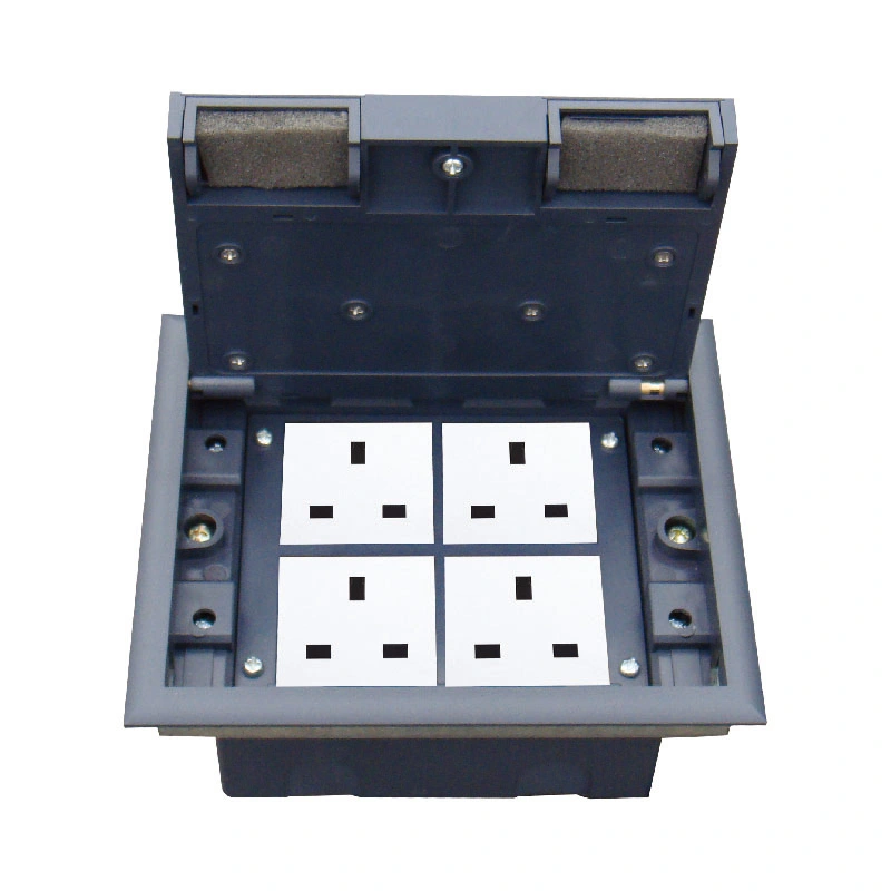 8 Sanduuqa Awooda Awooda Module Cover Black Cover Socket